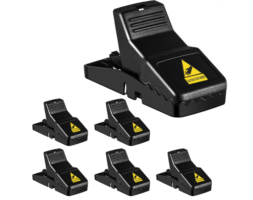 Professional Snap Traps — 6-Pack, Reusable, Easy-Set