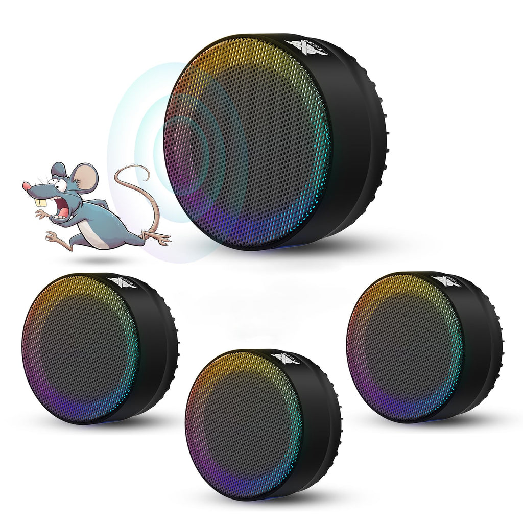 Ultrasonic Rodent Repeller — 4-Pack, Covers Up to 1,600 sq ft