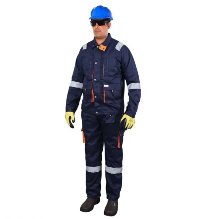Vaultex® Europian Style 190 GSM Twill Cotton Pant & Shirt Coverall - Image 2